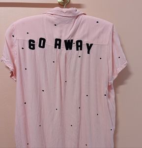 Lazy Oaf Go Away Shirt Dress
